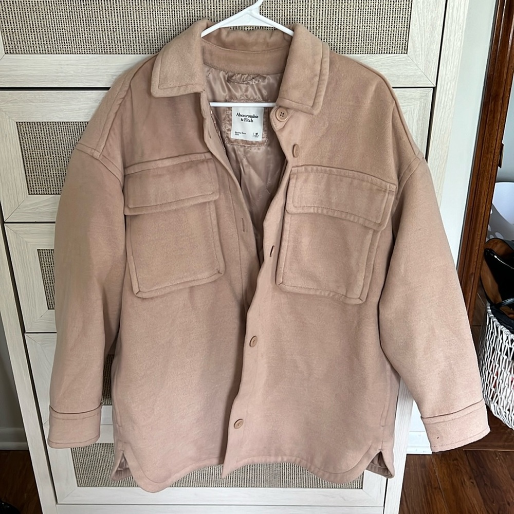 Abercrombie shacket, oversized - brand new, never worn, no tags